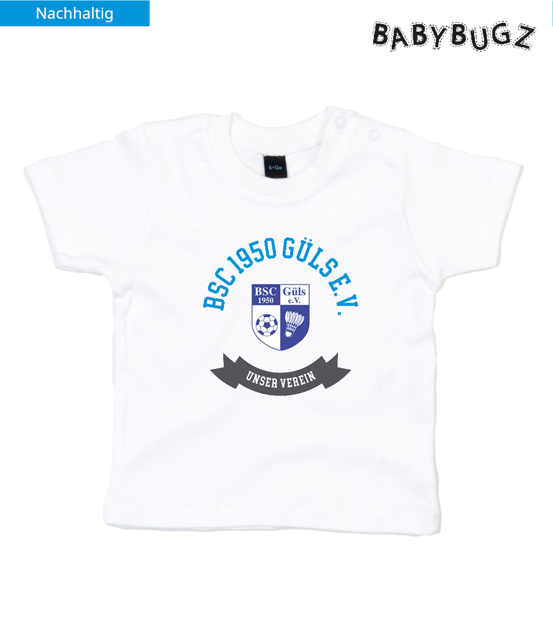 Babybugz Baby T-Shirt White "Bono"