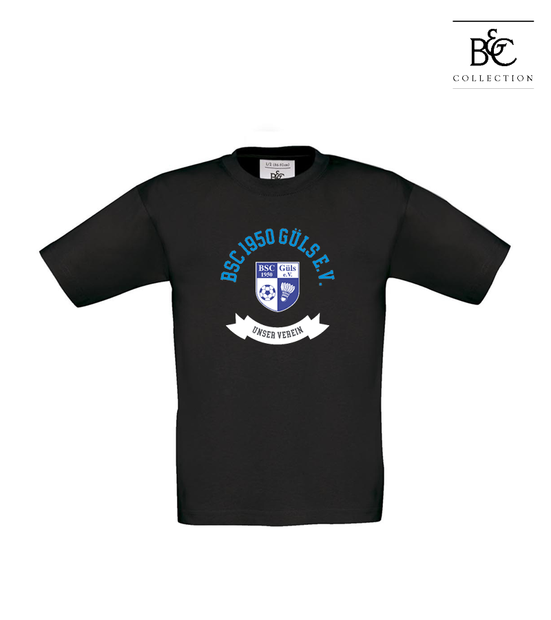 B&C Kinder T-Shirt Black "Bono"