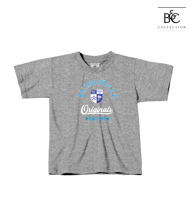 B&C Kinder T-Shirt Sports Grey "Jacob"