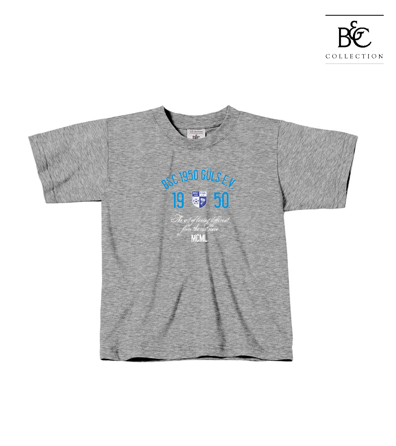 B&C Kinder T-Shirt Sports Grey "Isack"
