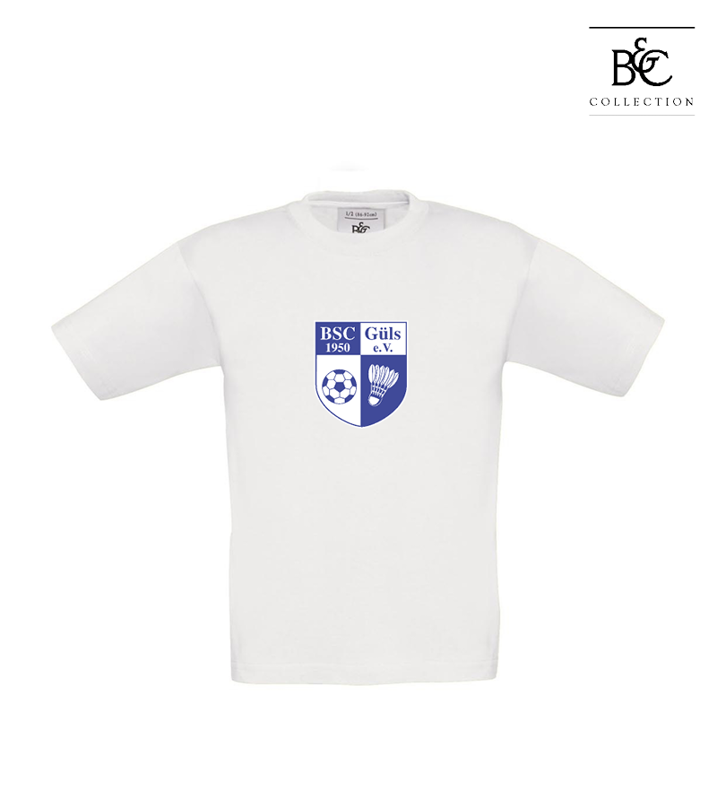 B&C Kinder T-Shirt White "Anton Frontprint"