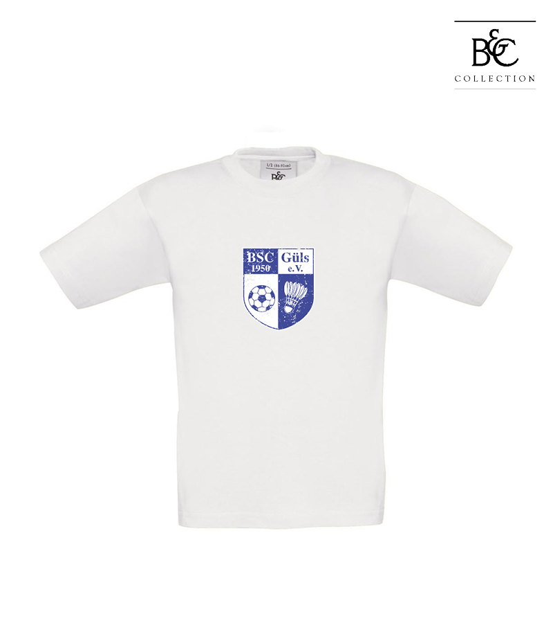 B&C Kinder T-Shirt White "Uwe Frontprint"