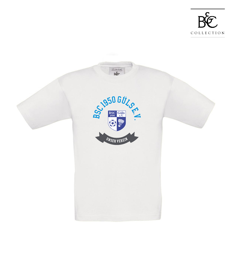 B&C Kinder T-Shirt White "Bono"