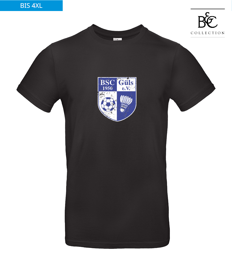 B&C Herren T-Shirt Black "Uwe Frontprint"