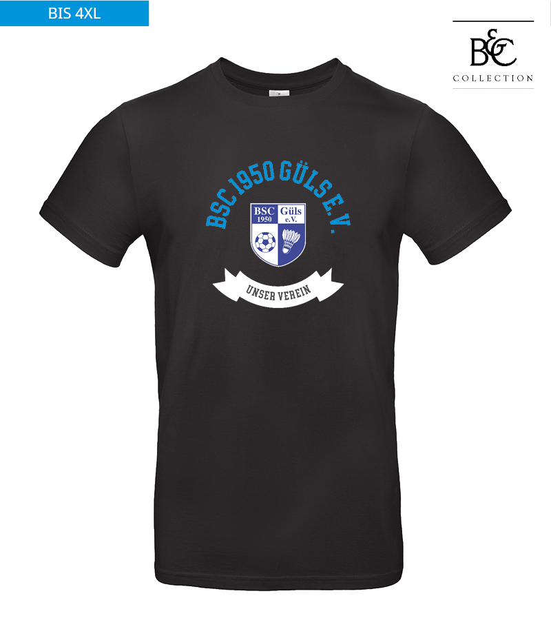B&C Herren T-Shirt Black "Bono"