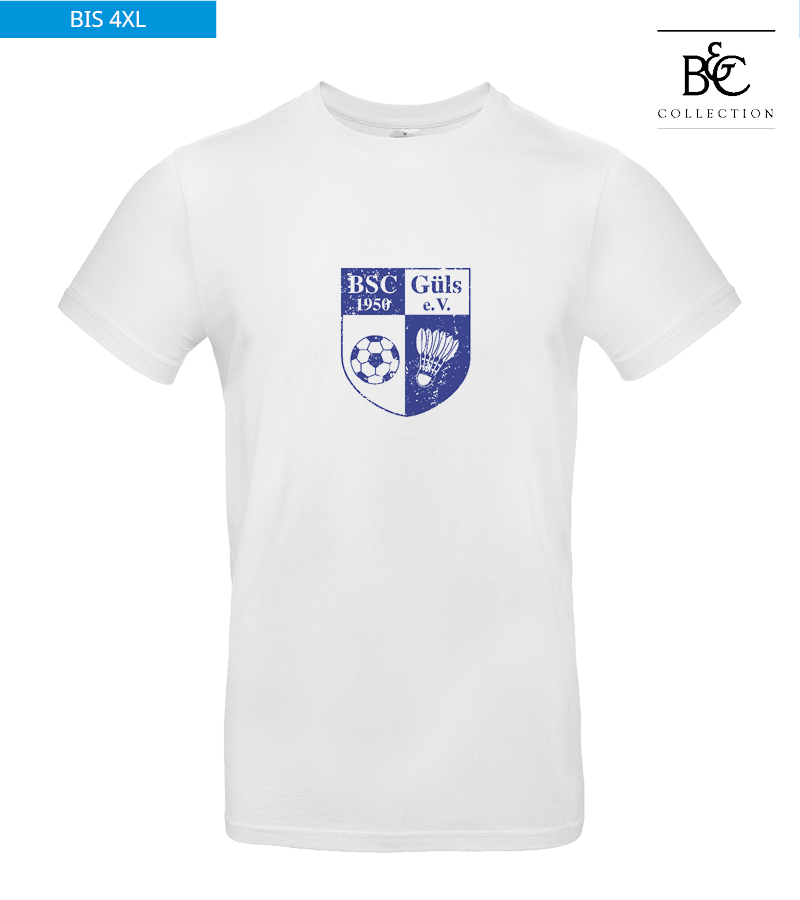 B&C Herren T-Shirt White "Uwe Frontprint"