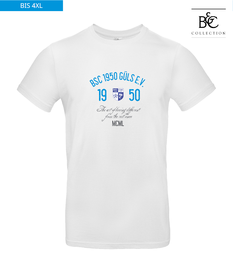 B&C Herren T-Shirt White "Isack"