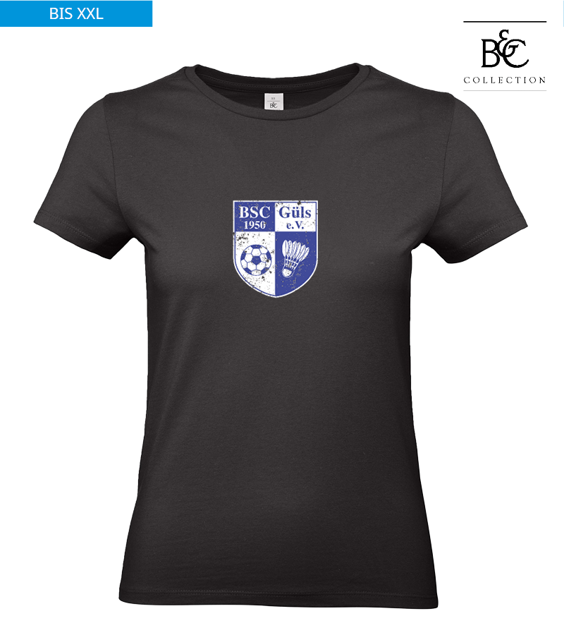 B&C Damen T-Shirt Black "Uwe Frontprint"