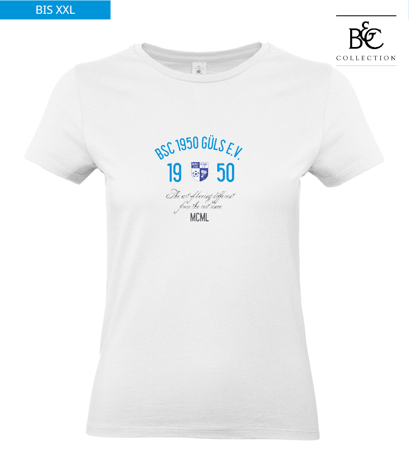 B&C Damen T-Shirt White "Isack"