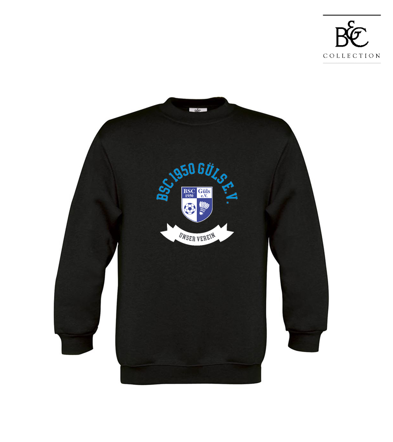 B&C Kinder Sweatshirt Black "Bono"