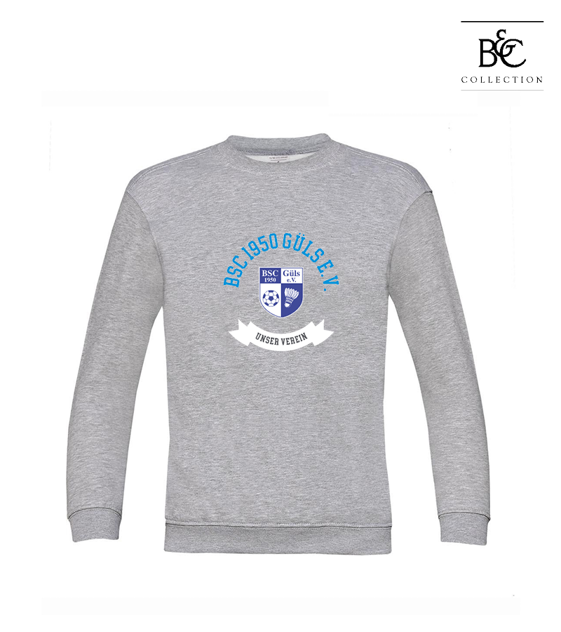 B&C Kinder Sweatshirt Heather Grey "Bono"