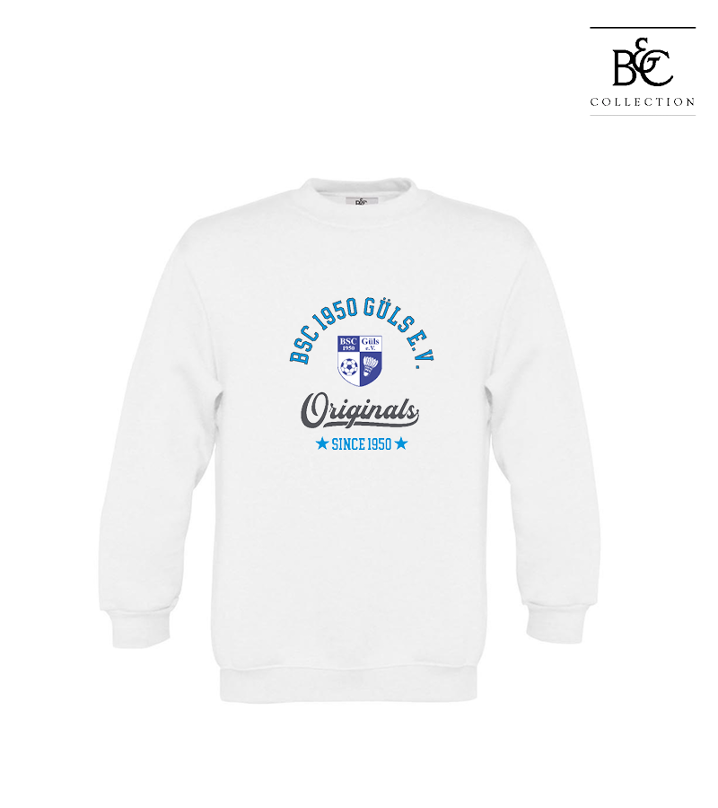 B&C Kinder Sweatshirt White "Jacob"