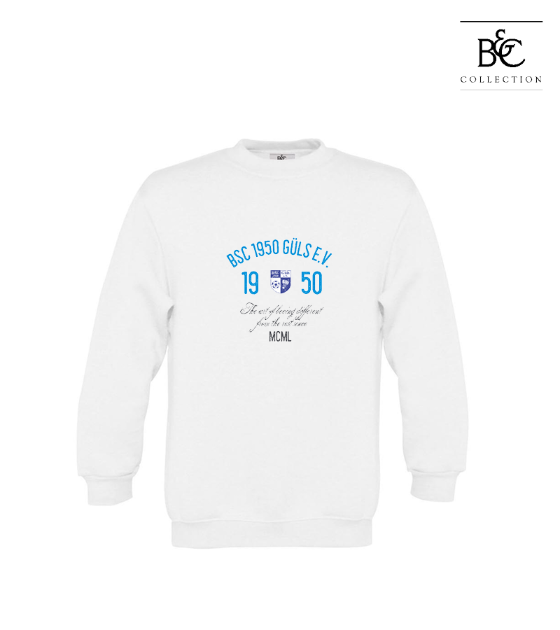 B&C Kinder Sweatshirt White "Isack"