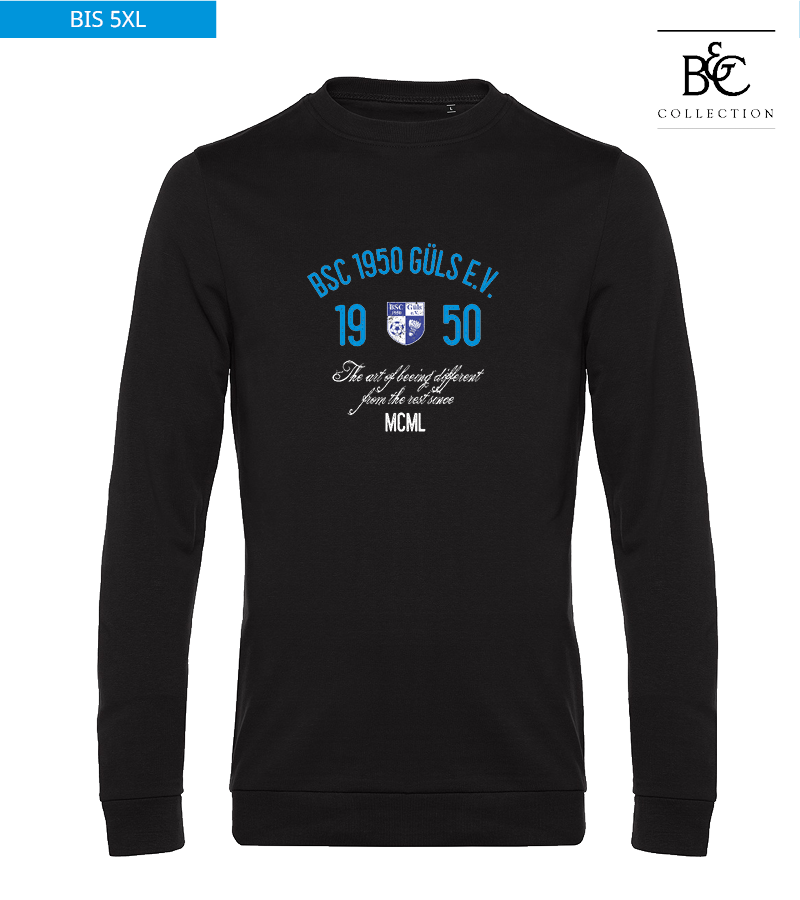 B&C Herren Sweatshirt Black Pure "Isack"