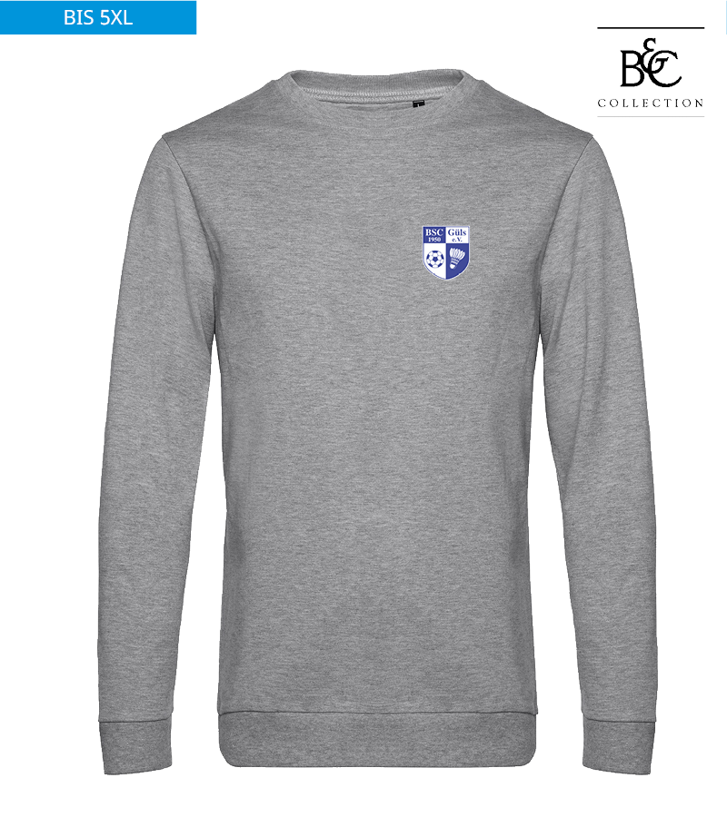 B&C Herren Sweatshirt Heather Grey "Anton"