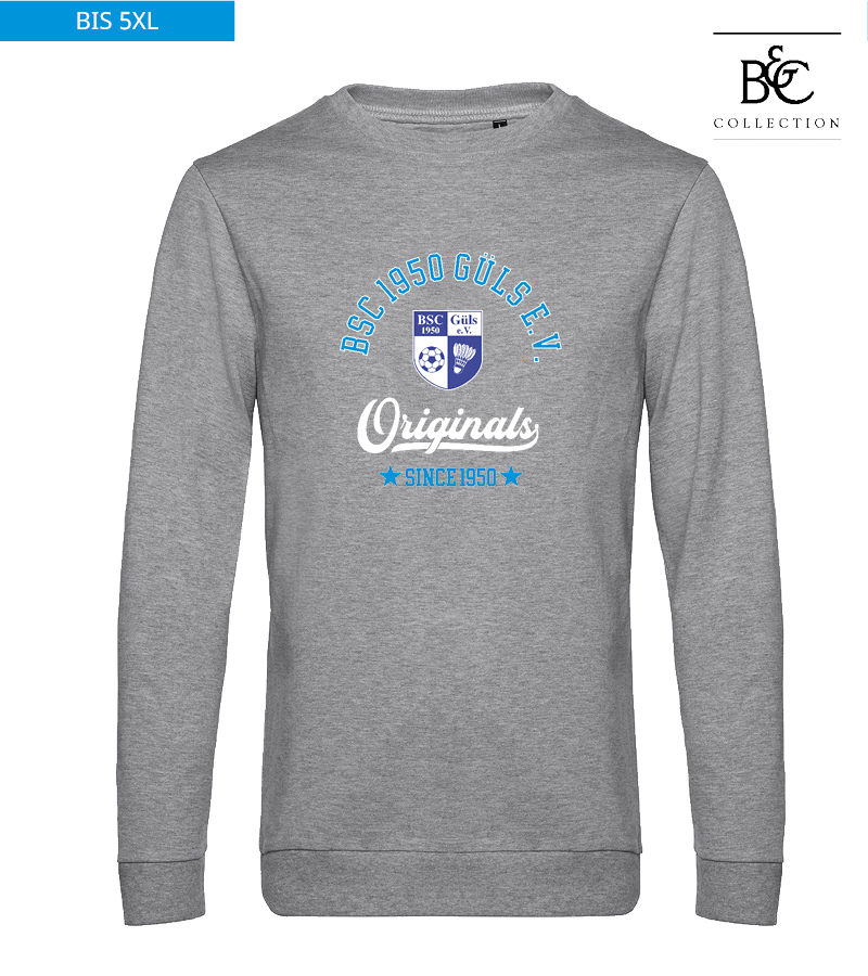 B&C Herren Sweatshirt Heather Grey "Jacob"
