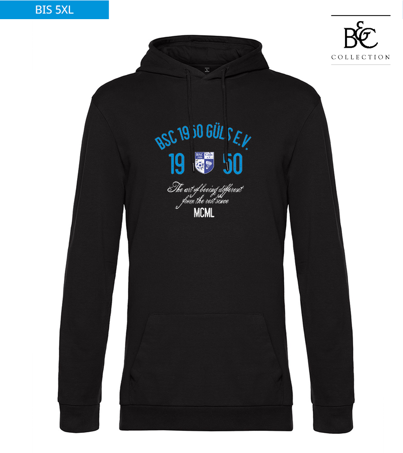 B&C Herren Hoodie Black Pure "Isack"