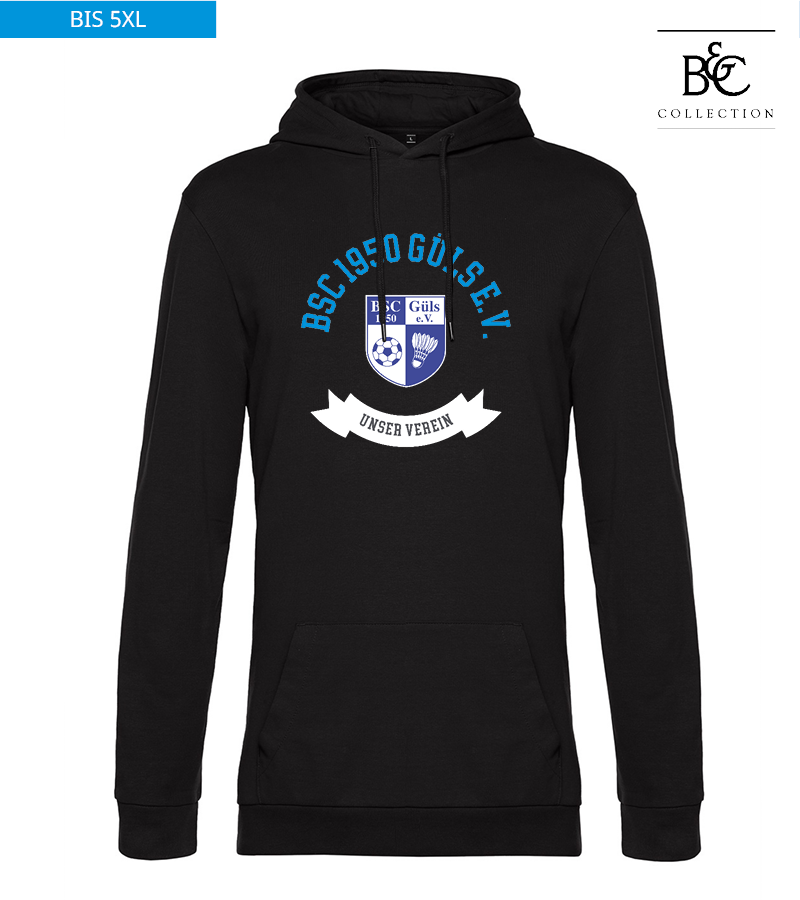 B&C Herren Hoodie Black Pure "Bono"