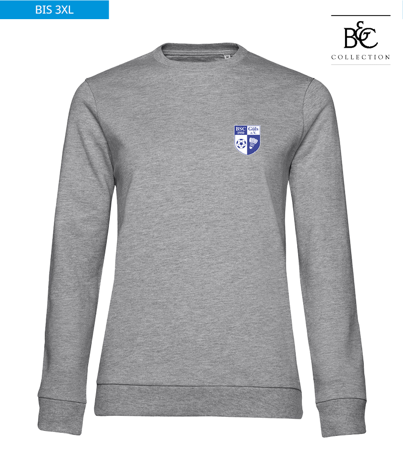 B&C Damen Sweatshirt Heather Grey "Anton"
