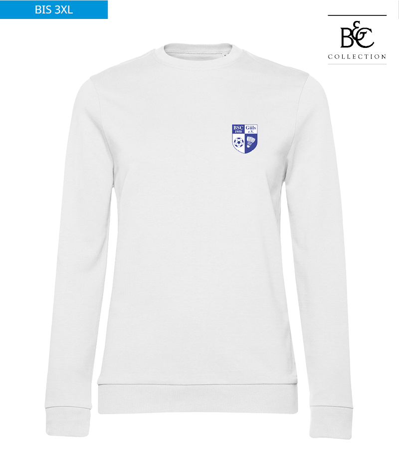 B&C Damen Sweatshirt White "Anton"