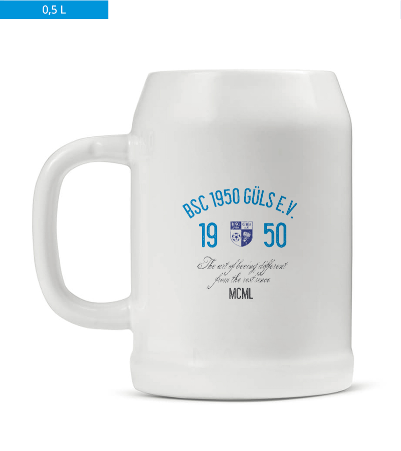 Bierkrug 0,5l White "Isack" B