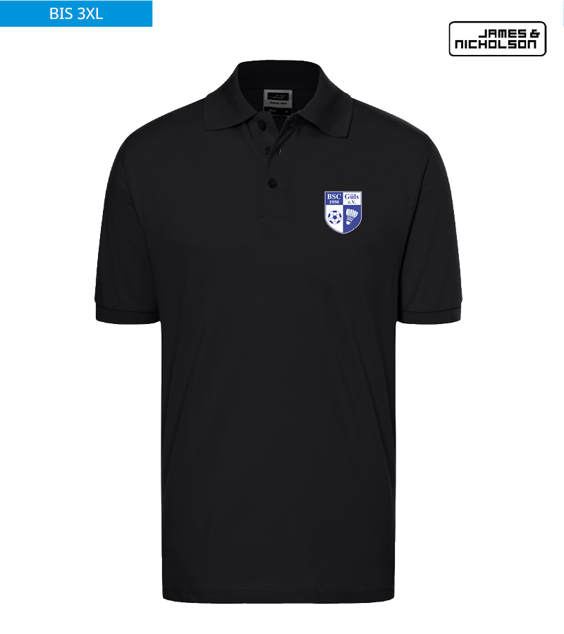 J+N Herren Polo-Shirt Black "Anton"