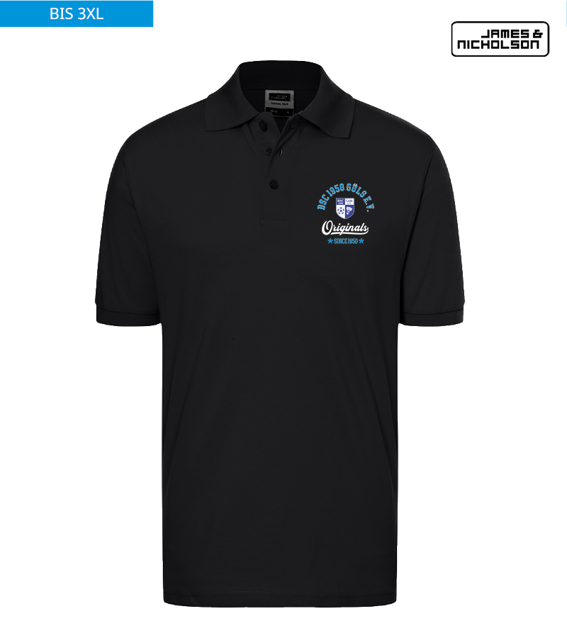 J+N Herren Polo-Shirt Black "Jacob"