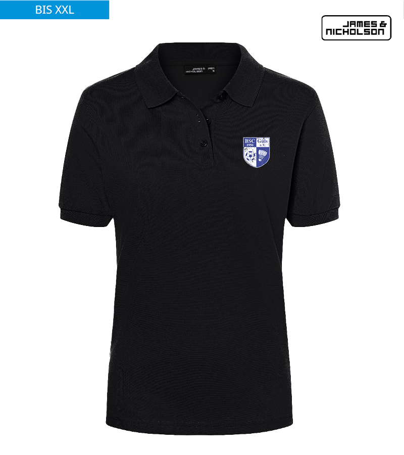J+N Damen Polo-Shirt Black "Uwe"