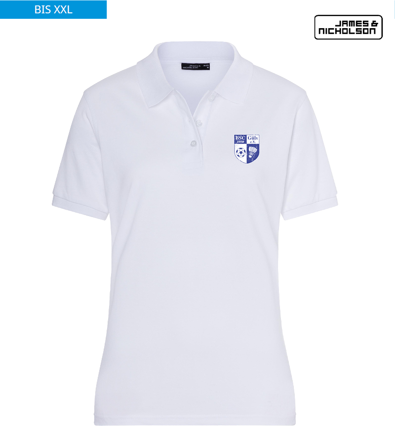 J+N Damen Polo-Shirt White "Uwe"