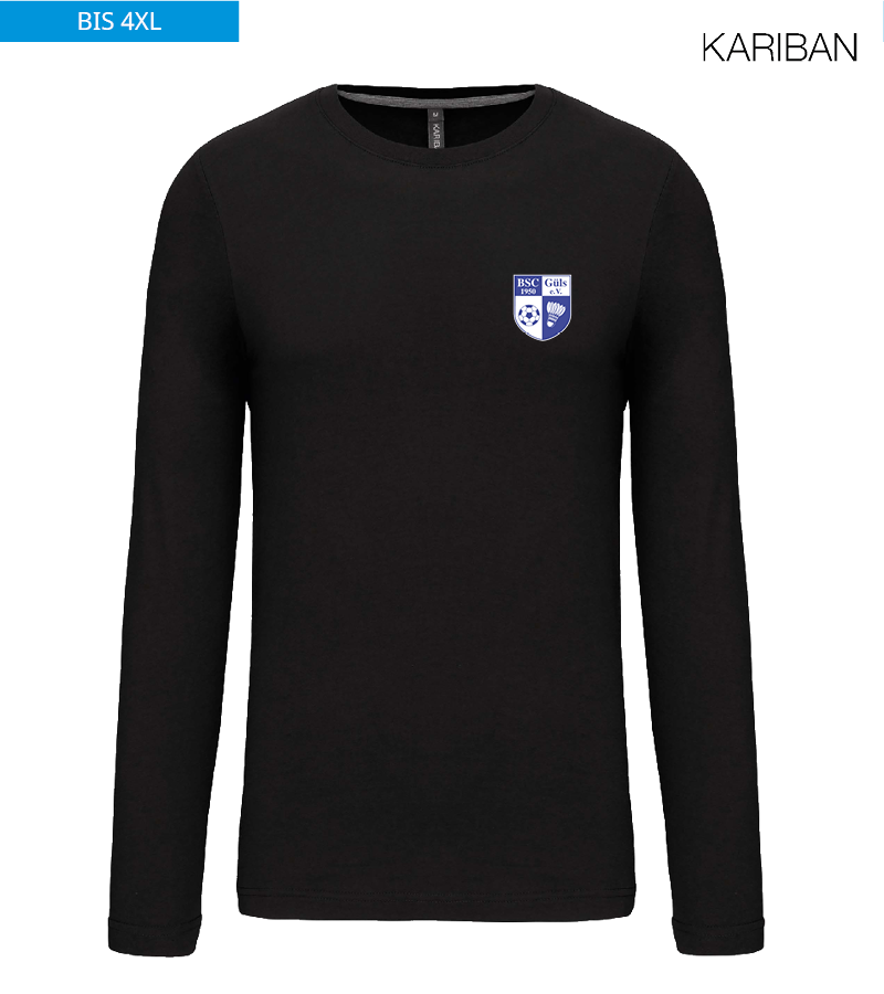 Kariban Herren Langarmshirt Black "Anton"