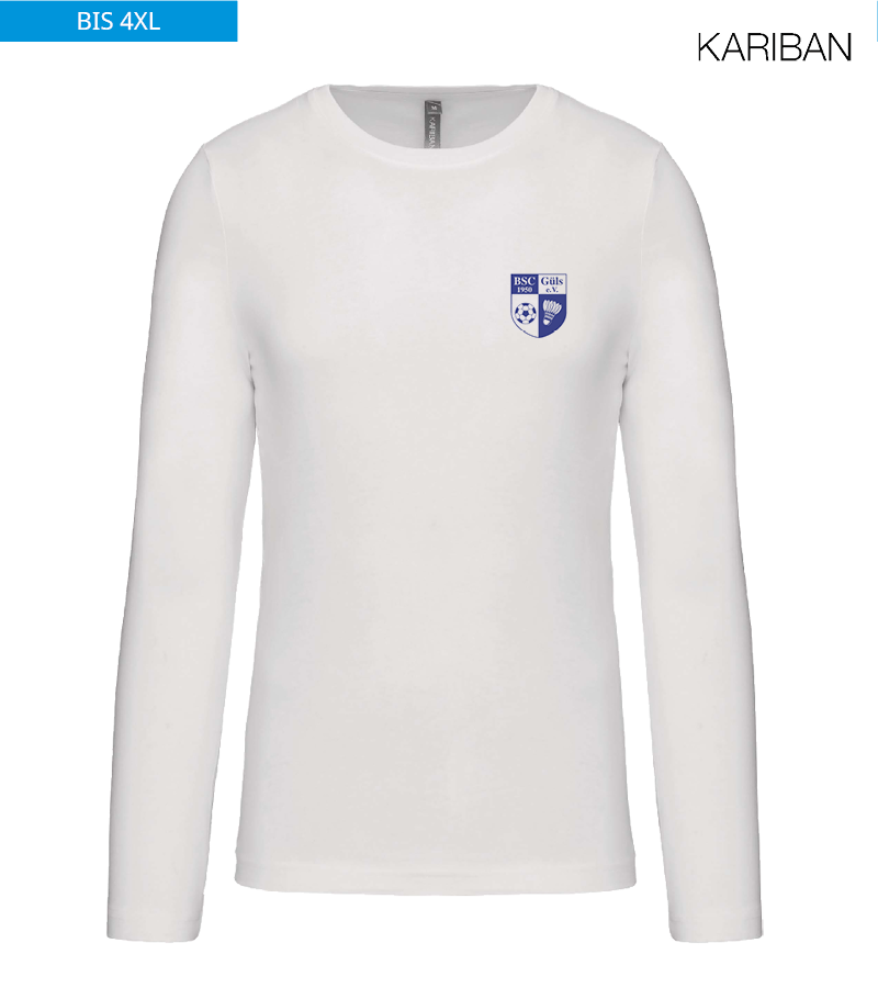Kariban Herren Langarmshirt White "Anton"