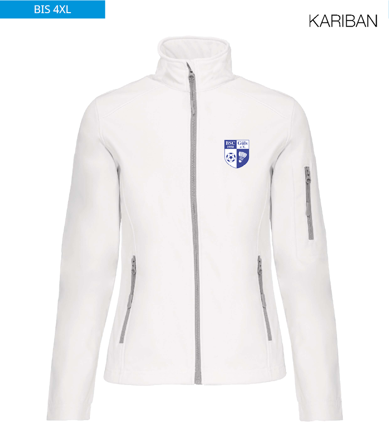 Kariban Damen Softshelljacke White "Anton"