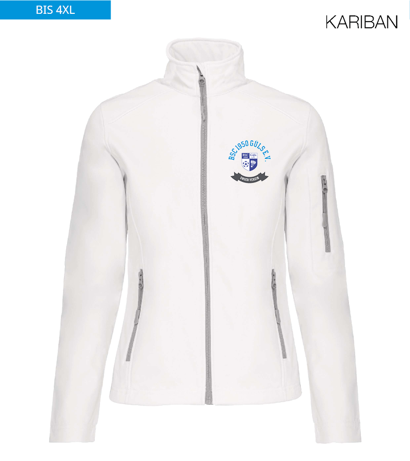 Kariban Damen Softshelljacke White "Bono"