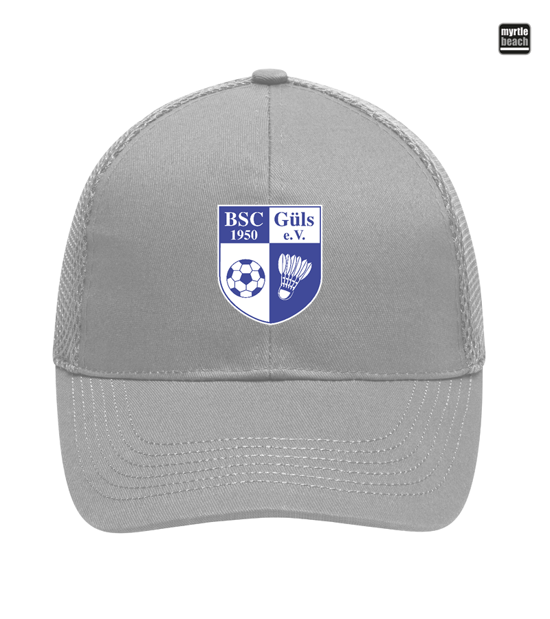 Myrtle Beach Unisex 6 Panel Air Mesh Cap Light Grey "Anton"