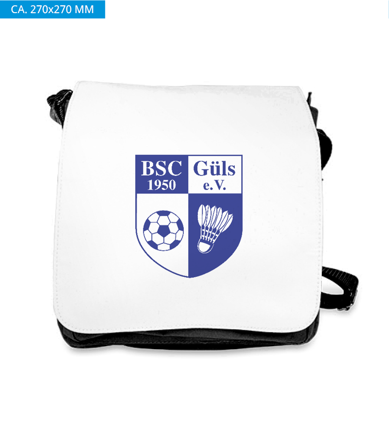 Schultertasche L Black "Anton"