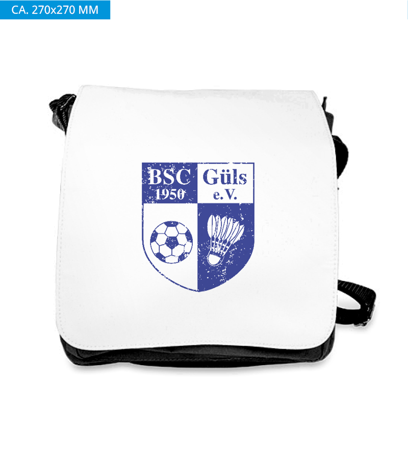Schultertasche L Black "Uwe"