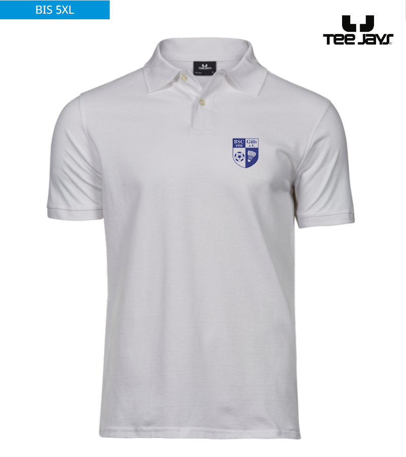 Tee Jays Herren Heavy Polo-Shirt White "Anton"