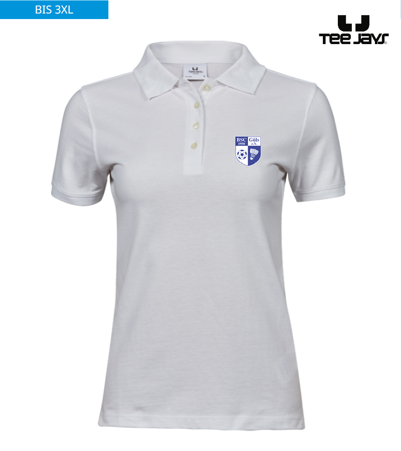 Tee Jays Damen Heavy Polo-Shirt White "Anton"